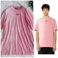 良品✨近年モデル23SSディーゼル Dロゴ Tシャツ メンズM ピンク