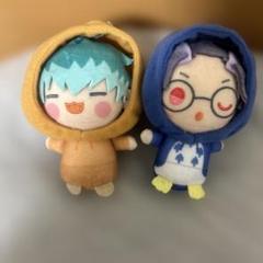 おやすみぬいぐるみマスコット　簓　盧笙 おやすみぬいぐるみマスコット 白膠木簓×おさるのもんきち 躑躅