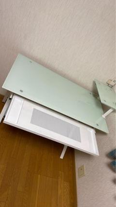 PCデスク　ガラス天板