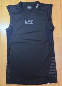 EA7 　タンクトップ ノースリーブ　ストレッチ素材　黒　M