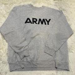 ARMYロゴ グレー スウェット　L サイズ相当