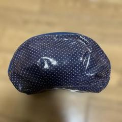 ドット柄ポーチ ネイビー