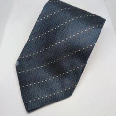 【正規品】グッチ 幾何学模様 シルクネクタイ ダークブルーのサムネイル