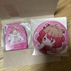 カラフルピーチ　のあ　マグネットと缶バッジ