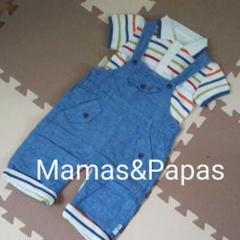 Mamas&Papas オーバーオール 襟付きトップス セットアップ