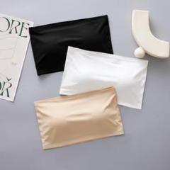チューブトップ カップ付き シームレス ホックなし 送料無料 ベージュのサムネイル