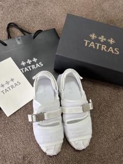 タトラス　メッシュバックルサンダル　ホワイト　size5