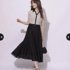 【極美品✨】アプワイザーリッシェ　レディシャツワンピース　ロング　ベルト　フレア 極美品✨】アプワイザーリッシェ レディシャツワンピース ロング