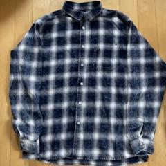 ［ヴィンテージ］ Denifits ネイビーホワイト チェックネルシャツ