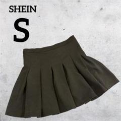 SHEIN プリーツスカート ブラック 黒 ミニ丈 ガーリー ミニスカート S