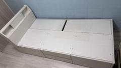 【ペコりんさん用】ニトリ　シングルベッド（送料込）マットレス付 ペコりんさん用】ニトリ シングルベッド（送料込）マットレス付