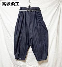 高城染工　blue in green ギャザーパフブラウス 高城染工 blue in green「インディゴと水色の着心地の良い服」
