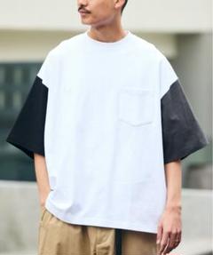 9オンス ベビーウエイト ビッグシルエット クルーネック ポケットTシャツ