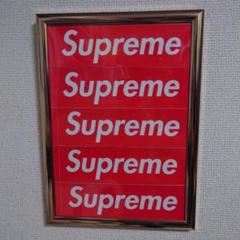 ✨Supreme BOXロゴSticker アートフレーム ゴールド✨ - メルカリ