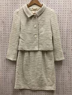 レディ 古着 ROPE ラメツイード ジャケット×切替ワンピース お嬢様スーツ