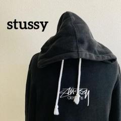 2435 U【人気モデル】ステューシー☆ワンポイント刺繍ロゴ パーカー ブラック 2025年最新】stussy パーカー 刺繍の人気アイテム - メルカリ
