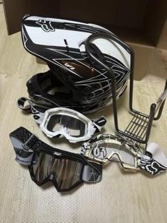 FOXオフロードヘルメットV1PILOT ゴーグルセット