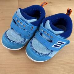 new balance 青 スニーカー