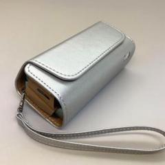 066 iqos イルマ アイコス 用 ケース カバー レザー シルバー 銀色