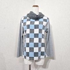 Next Innovation チェック柄 タートルネックカットソー（M〜L）