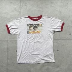 DOGSTAR 星形プリント Tシャツ キアヌ・リーブス ヴィンテージ 80s ビルとテッド リンガー Tシャツ アメリカ製 L 赤 白 キアヌ