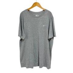 ※N NIKE 半袖Tシャツ グレー スウッシュ 刺繍 サイズXL