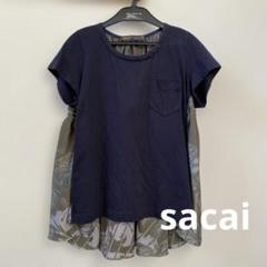 美品✨ サカイ Tシャツ カットワークレース バックフレア Sサイズ 美品✨ サカイ Tシャツ カットワークレース バックフレア Sサイズ