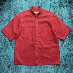 80s 90s EURO linen button-down shirt