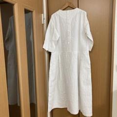 monsakata モンサカタ　リネンシャツ　白 mon Sakata – monsakata