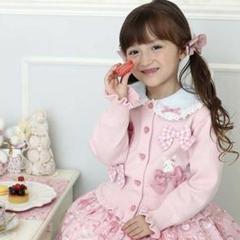 クーラクール/110㎝♡りぼん ウォッシャブル カーディガン 完売品