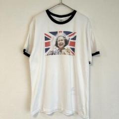 cafe press エリザベス女王 ユニオンジャック 英国 リンガーTシャツ