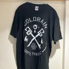 coldrain バンド Tシャツ XL メタルロゴ coldrain ロンT ライム デスメタルロゴ ロングスリーブ XL