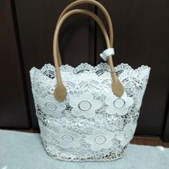 新品 MARY QUANT マリークヮント デイジーレーススカラップ ミニトート マリークワント デイジーレーススカラップ ミニトート