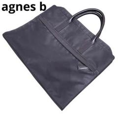 【美品】アニエスベー　agnès b. ビジネスバッグ　黒　ナイロン