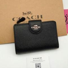 未使用級◎ 極美品◎ コーチ 折り財布 小銭入れ有 L字ファスナー ホースロゴ COACH コーチ L字ファスナー財布 二つ折り財布 レディース