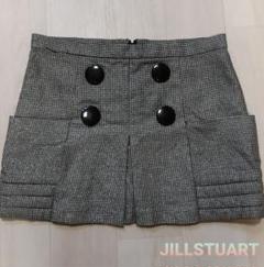 JILLSTUART　ラメ　ミニスカート千鳥格子　サイズ0