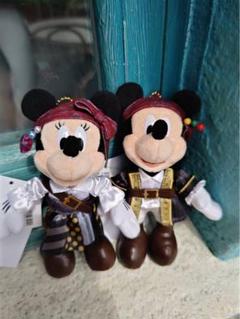 ディズニー パイレーツ ぬいぐるみバッジセット 2025 ミッキー ミニー disney-regular-plush-badge-