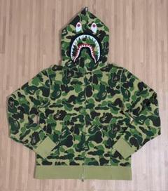 ★激レア★ APE abc camo green シャークパーカー L パーカー