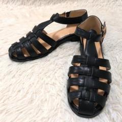 【美品】ミオノティス グルカサンダル ブラック 23.5cm