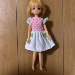 リナちゃん人形 金髪 ドット柄衣装