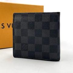 超美品》ルイヴィトン 2つ折り財布 ダミエ グラフィット マルコ