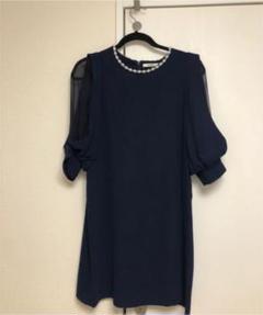 美品 snidel ポイントショルダーワンピース 緑 失恋ショコラティエ ドレス SNIDEL スナイデル 22AW オパールオープンショルダードレス 1 S
