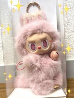 ZIMOMO ジモモ ふわふわぬいぐるみ LABUBUピンク ベル羽なし香り付き ZIMOMO ジモモ ふわふわぬいぐるみ LABUBUピンク ベル羽なし香り