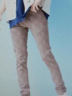 美品 カツラギ素材 スキニーストレッチパンツ