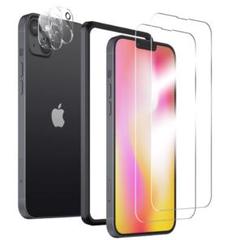 iPhone 14 ガラスフィルム カメラフィルム 旭硝子素材製 ガイド枠