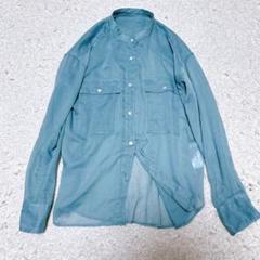 美品✨スローブイエナ 　シアーブラウス　24SS ターコイズ