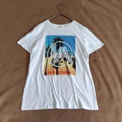 【エイチアンドエム】 LA グラフィックプリント Tシャツ 半袖　透け感有り