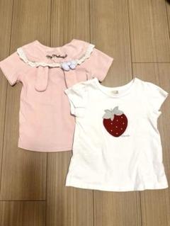 100 半袖　Tシャツ　プティマイン　ナルミヤ　バースデー　マイメロディ　女の子