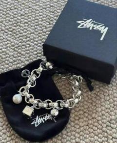 【希少】90s00s stussy usa限定ゴールドブレスレット ステューシー STUSSY - 希少 oldstussy stussy ネックレス ゴールド トップ2連