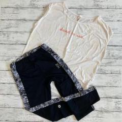 ロキシー ROXY ヨガウェア ピラティス トレーニング 上下セット M/L
